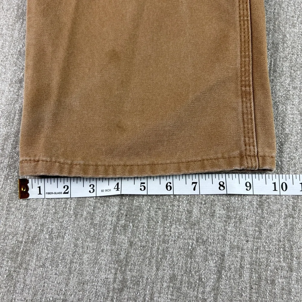 Dickies Relaxed Fit Tan Duck Canvas Carpenter Pants Mens 40x30 Paint‎ Distressed